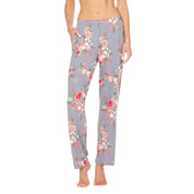 Flora by Flora Nikrooz Women's Printed Pajama Pants, Grey - Size Small