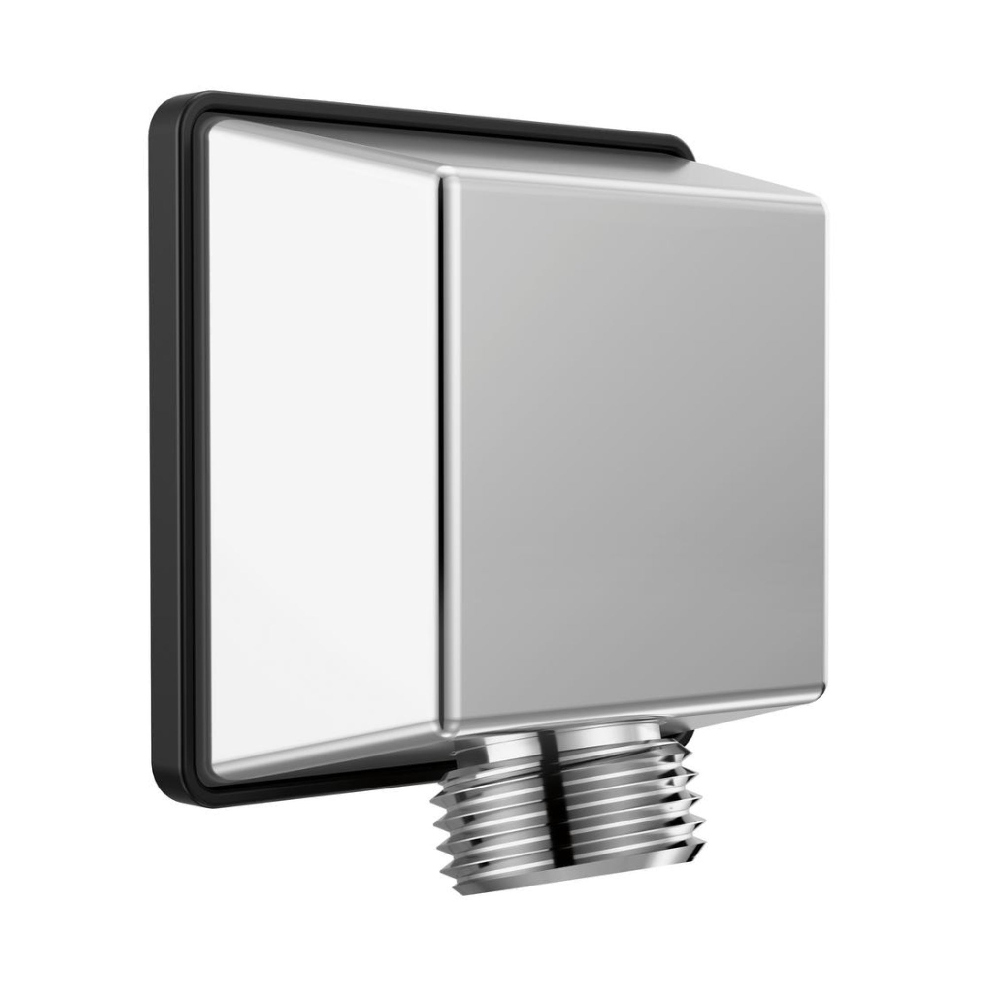 Square Hand Shower Wall Elbow - Lumicoat Chrome