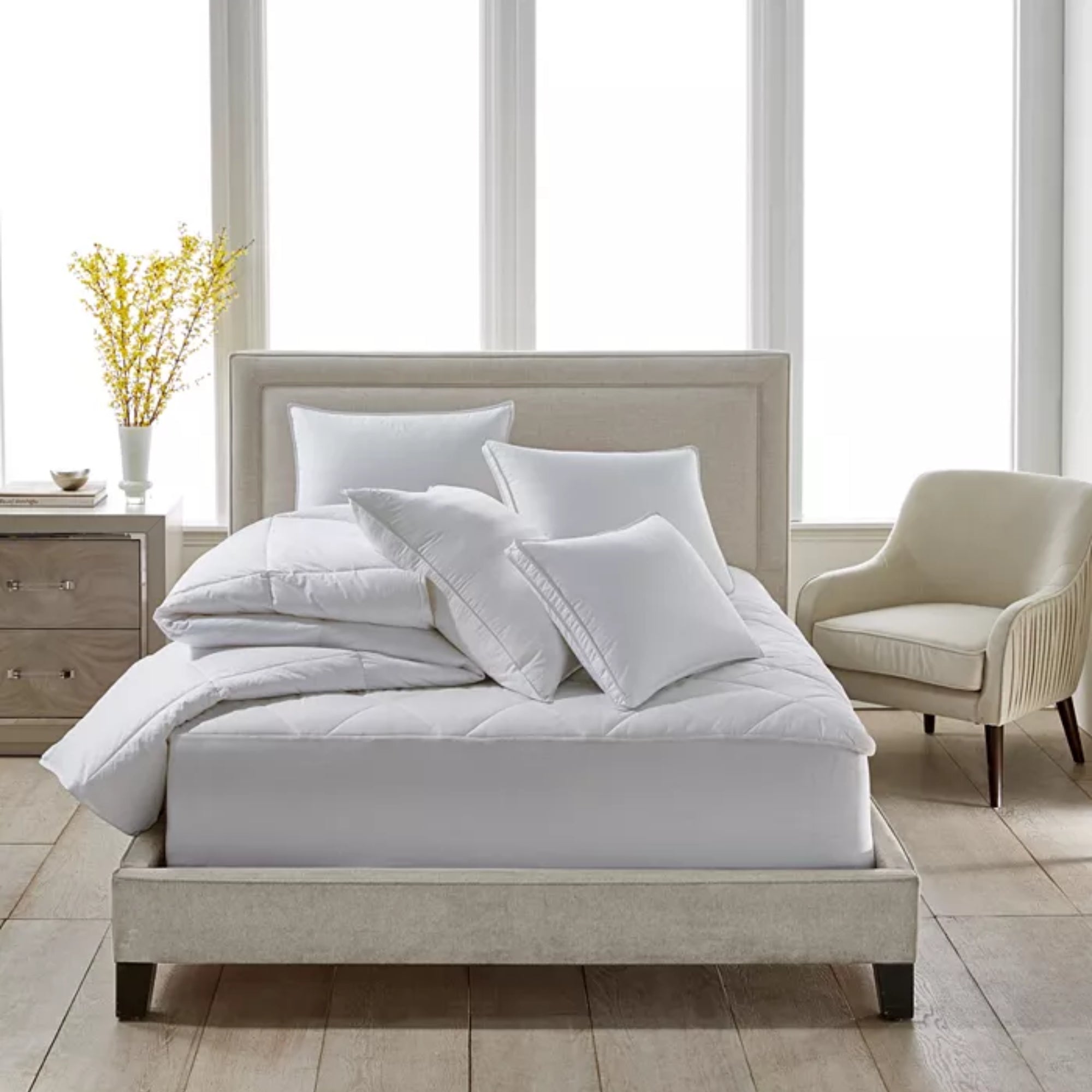 Hotel Collection Primaloft Hi Loft Down Alternative Comforter – Queen, White