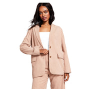 And Now This Women's Plus Size Corduroy Blazer – Almond (Beige), Size - XS