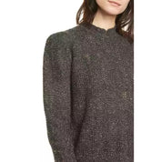 Joie Women's Gray Open-Knit Long Sleeve Pullover Sweater - Size Medium