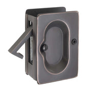 Emtek 3-1/2" Solid Brass Privacy Pocket Door Lock – Oil Rubbed Bronze – Modern Style