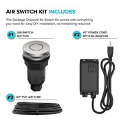 Garbage Disposal Air Switch Kit with Accessories in Spot-Free Stainless Steel