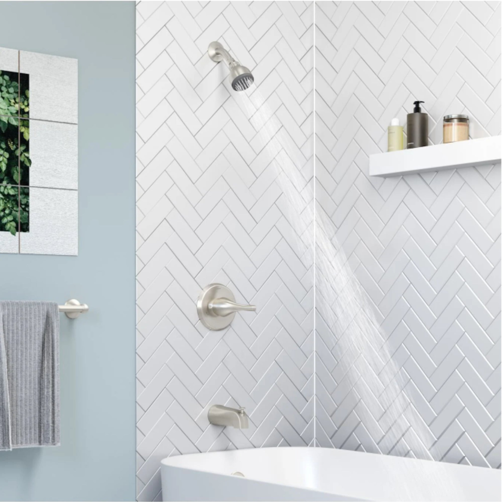 Symmons 9602-PLR-1.5-TRM Origins Tub and Shower Trim Package – 1.5 GPM, Chrome