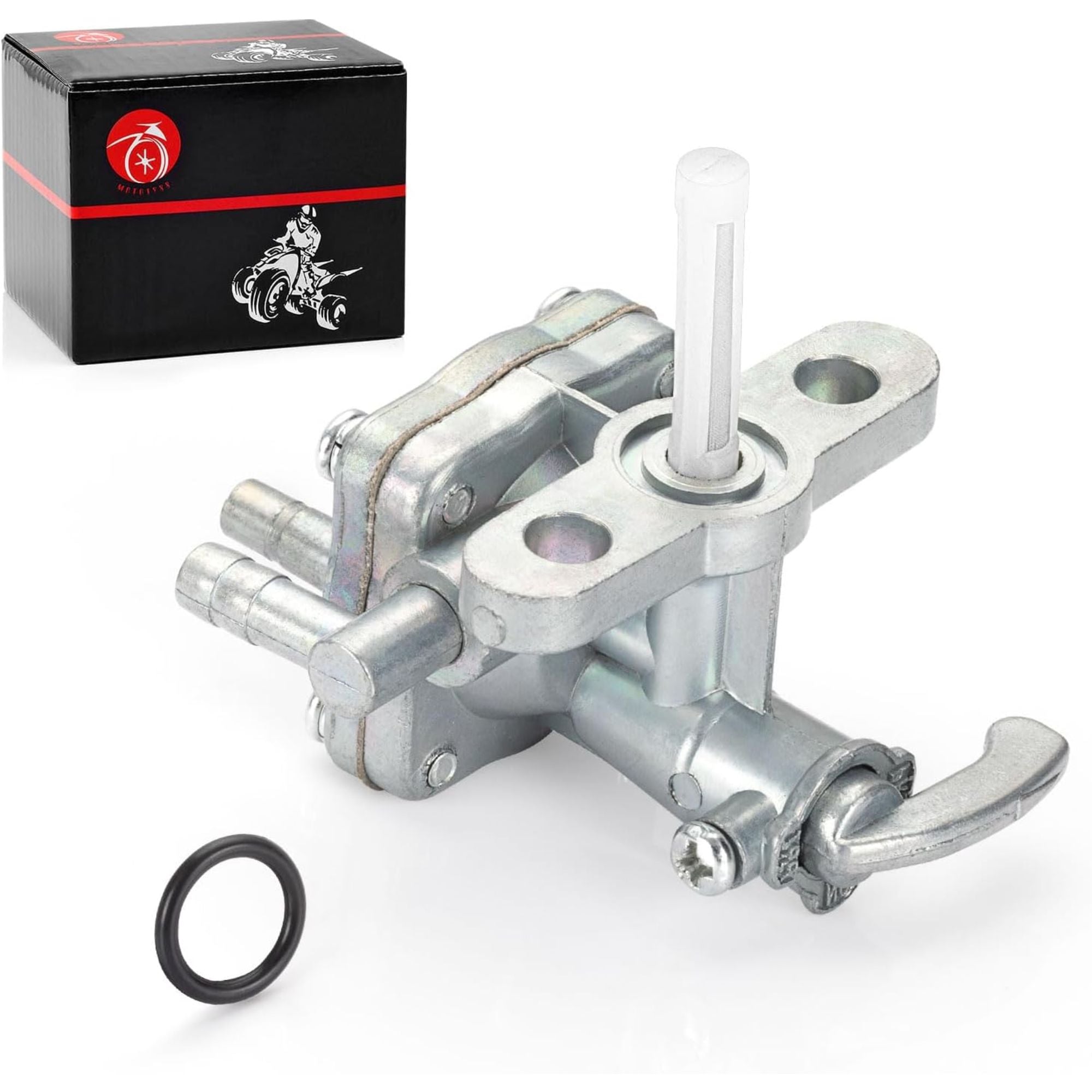 Fuel Valve Petcock for Suzuki ALT50 QuadRunner 50 LT50 (1983–1987) – Stainless Steel, Chrome