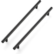 Ravinte 10 Inch Cabinet Handles – Matte Black Stainless Steel, 12.5" Length, 10" Hole Center, 20-Pack