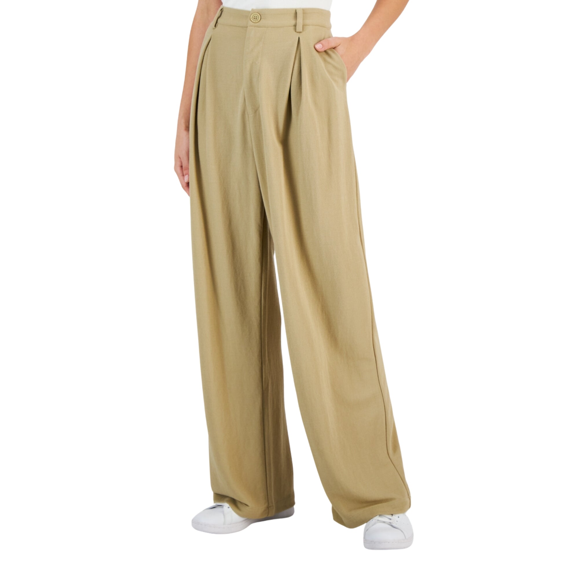 And Now This Women's Pleated High-Rise Wide-Leg Pants – Hammock, Size - Medium