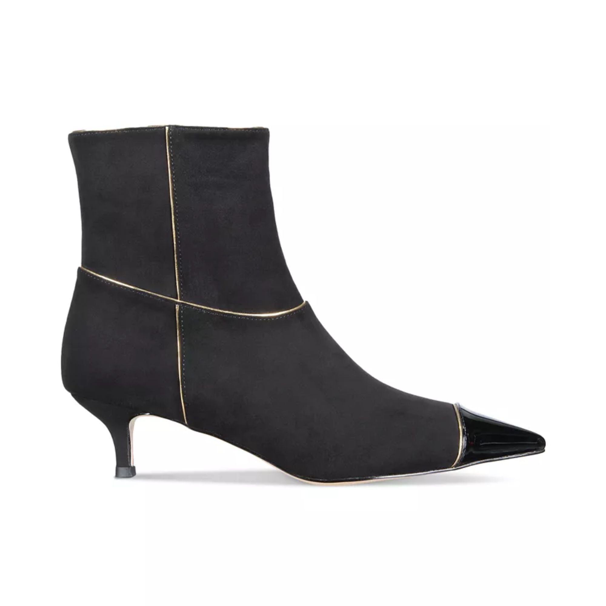 Things II Come Women's Jaimee Luxurious Kitten-Heel Shooties – Black, Size 9M