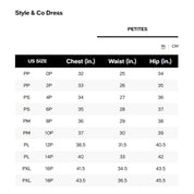 Style & Co Women's Printed Tiered Midi Dress - Teal - Petite XL