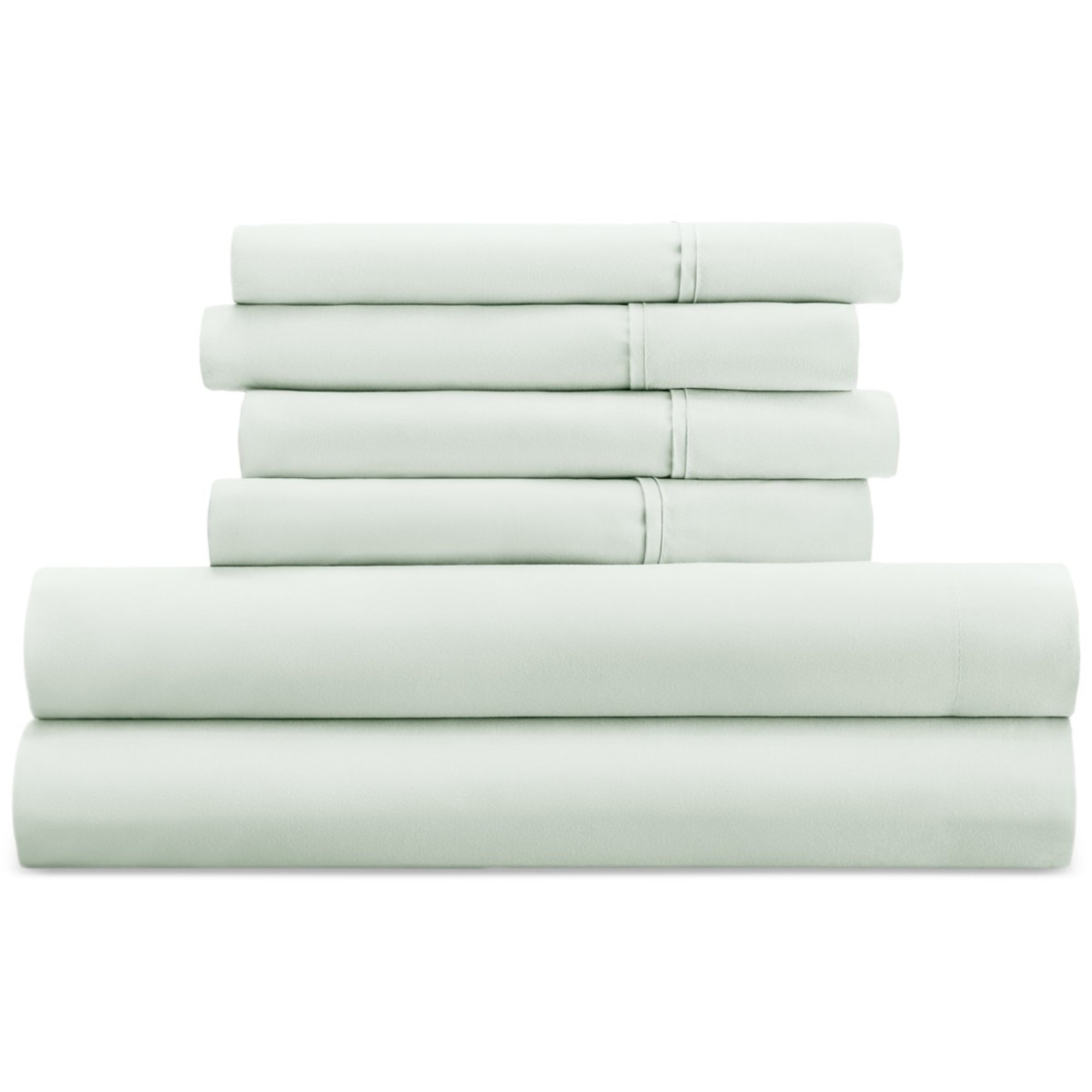 Kaycie Gray Microfiber 4-Pc. Sheet Set, Twin - Light Green
