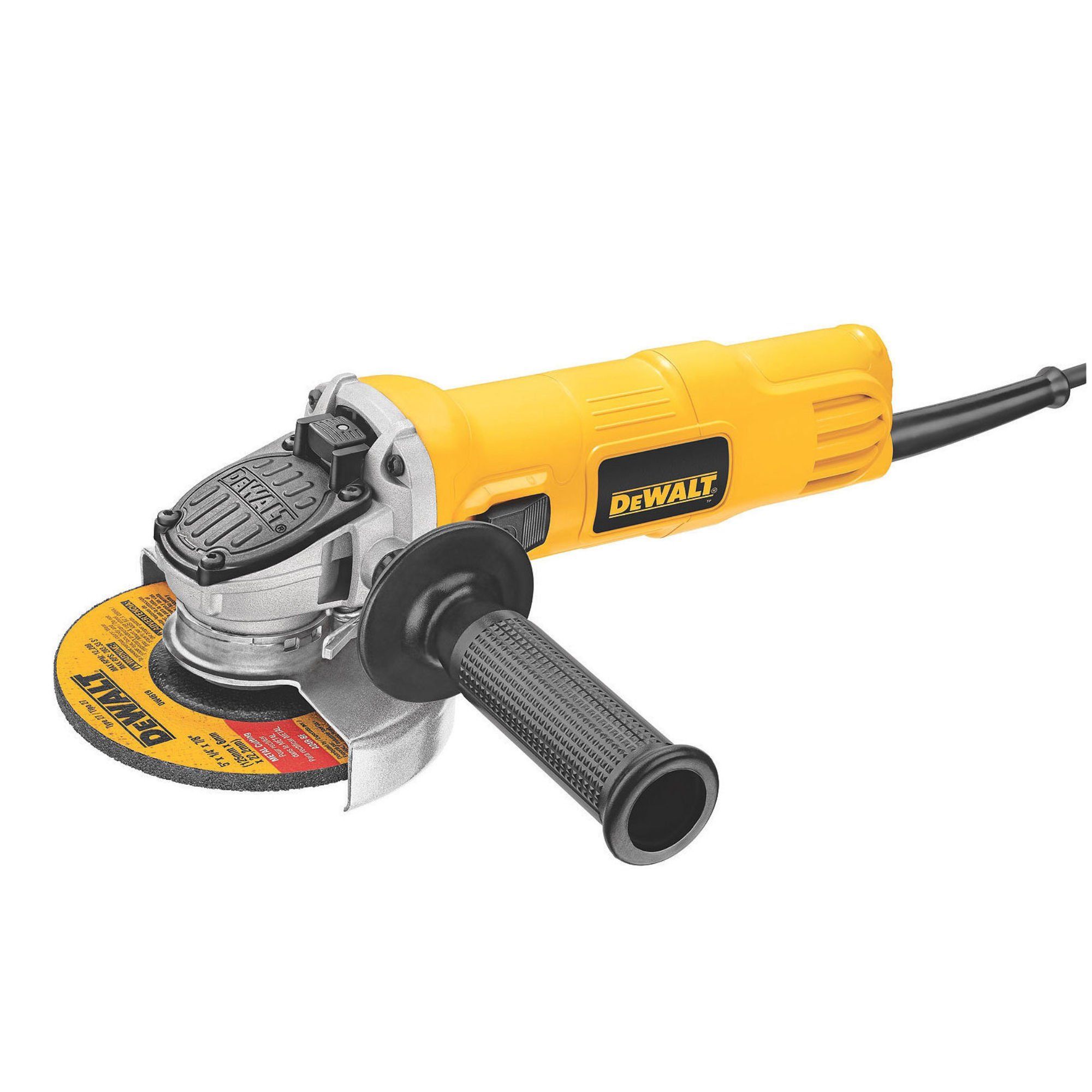 DEWALT 7 Amp 4.5 in. Small Corded Angle Grinder with 1-Touch Guard – 220V
