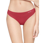 Calvin Klein Women's Invisibles Thong in Rebellious, Size Large