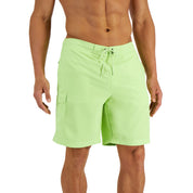 Club Room Men's 9" Inseam Board Shorts Swim Trunks – Bright Lime, Medium