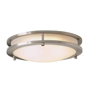 Hampton Bay Flaxmere 12" Brushed Nickel LED Flush Mount Ceiling Light