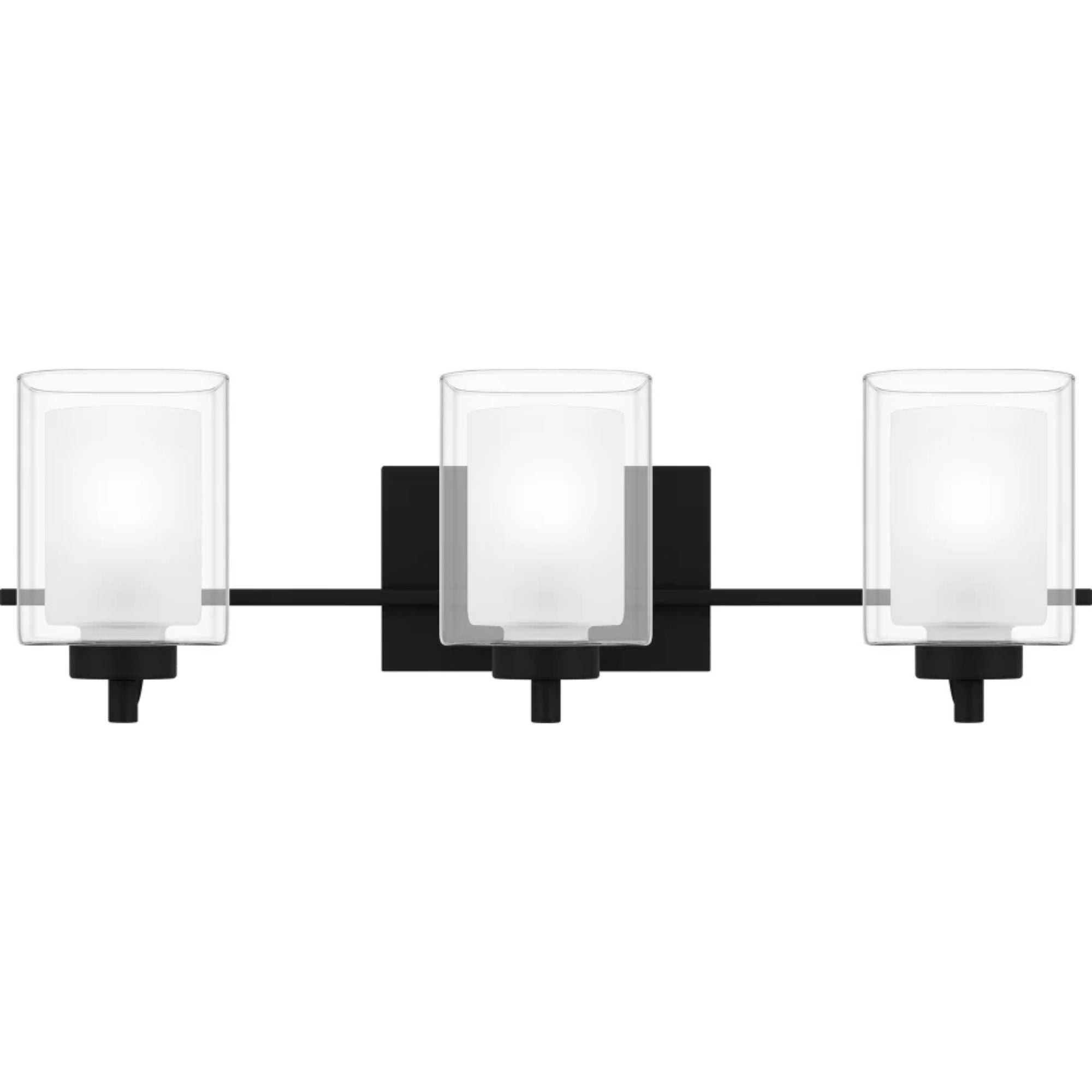 Quoizel Kolt 3-Light 26" Wide Vanity Light – Matte Black