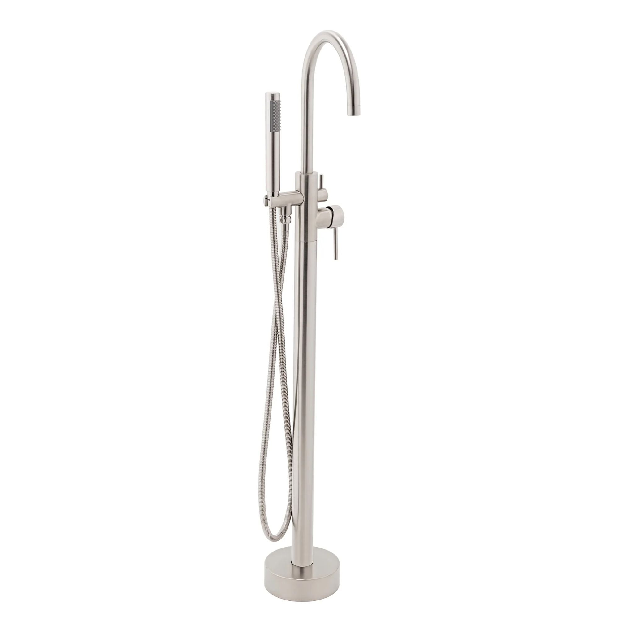 AKDY 1-Handle Freestanding Floor Mount Tub Faucet with Hand Shower
