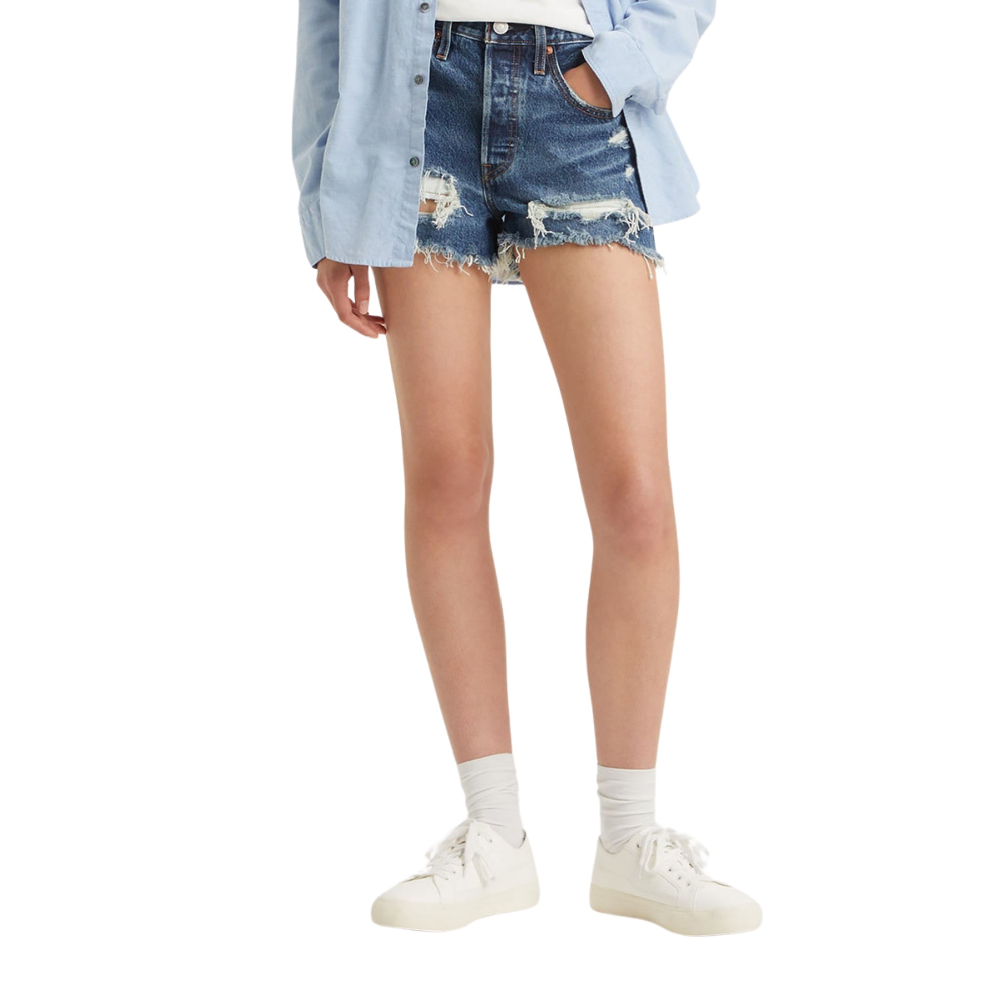Levi's Women's 501 Original Denim Shorts - Dark Indigo