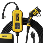 DeWalt Level-2 Portable Electric Vehicle EV Charger, 16 Amps, 120-240V, 3.8 KW, 25 Ft. Cable, Weatherproof