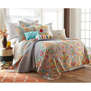 Levtex Home Marielle Quilt Set One Standard Pillow Sham - Damask Medallion