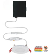 Commercial Electric Ultra Slim Integrated LED 3 in. Color Temp Canless Recessed Light for Kitchen, White