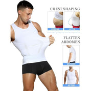 Men's 4-Pack Body Slimming Shapewear Tummy Control Thermal Compression Tank - XL