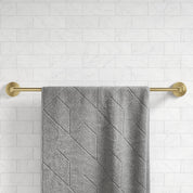 Elie 24-Inch Bathroom Towel Bar Rack in Brushed Gold