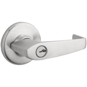 Kwikset 781KNL-S Kingston Keyed Entry Storeroom Door Lever Set with Round Rose & SmartKey