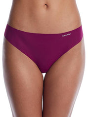 Calvin Klein Women's Invisibles Line Thong Panty Loyal - Size M, L