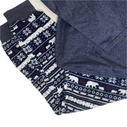 2Pc Ellen DeGeneres Womens Polar Bear PJ Pajama Set Elastic Waist, Blue - Large