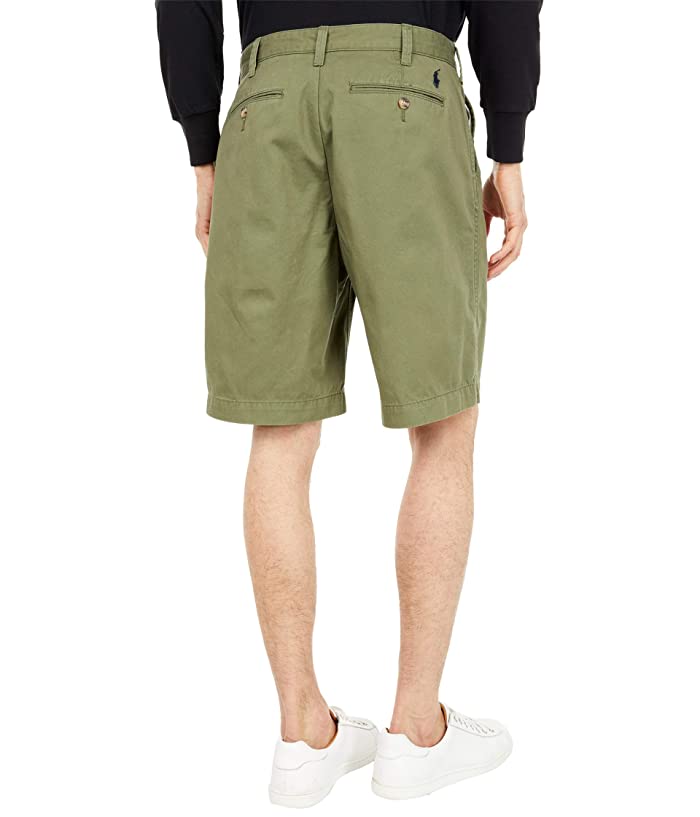 Polo Ralph Lauren Men's Relaxed Fit 10 Inch Cotton Chino Shorts, Olive Green - Size 34