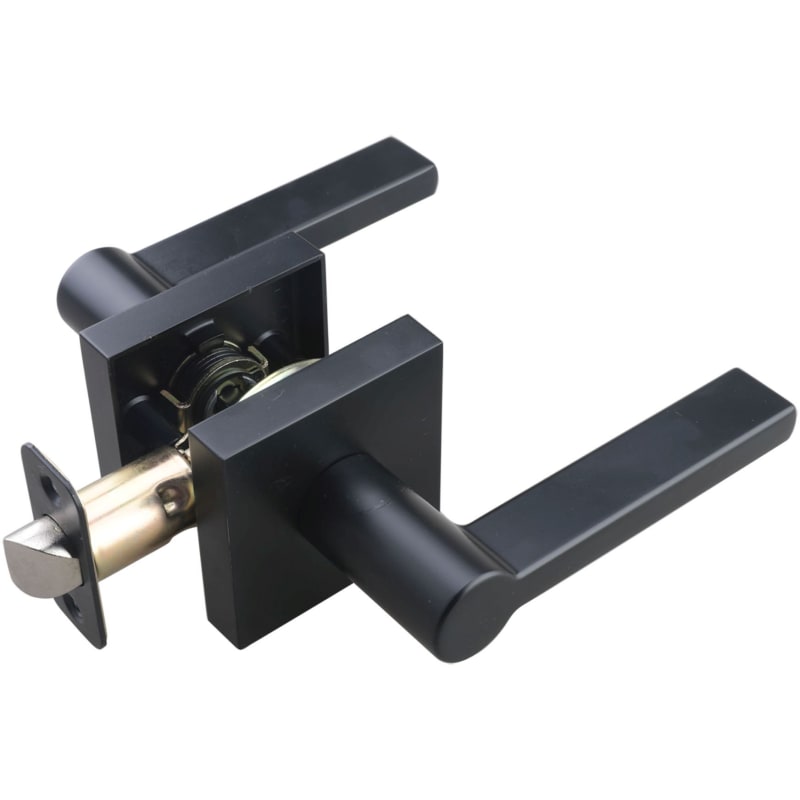 Miseno MLK4022 Lorton Flat Bar Passage Door Lever Set – Black