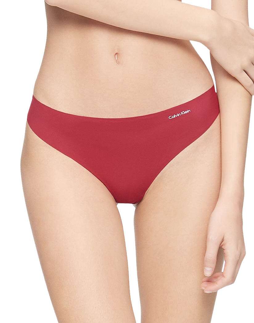 Calvin Klein Women's Invisible Seamless Thong Charmed - Size M, L