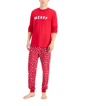 Family PJs Matching Men's Merry Christmas Pajama Set Red - Large
