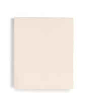 Oake Cotton Tencel Solid 300-Thread Count Queen Flat Sheet – Ivory
