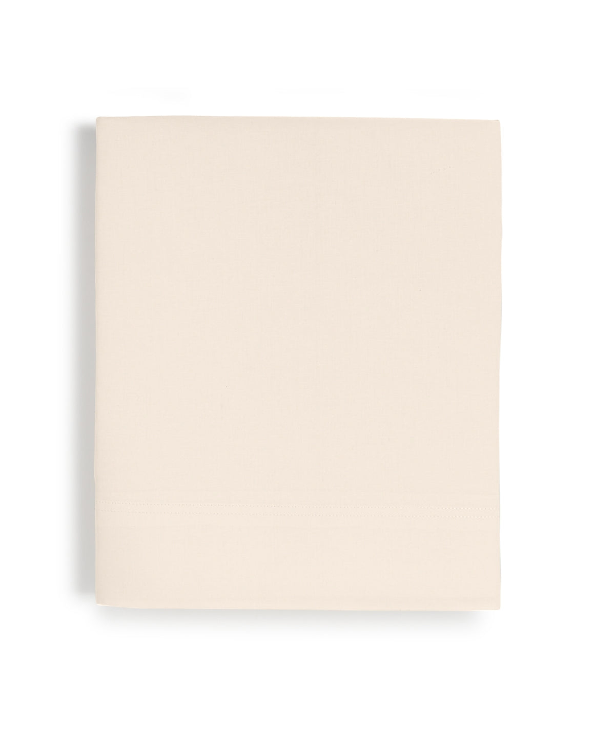 Oake Cotton Tencel Solid 300-Thread Count Queen Flat Sheet – Ivory