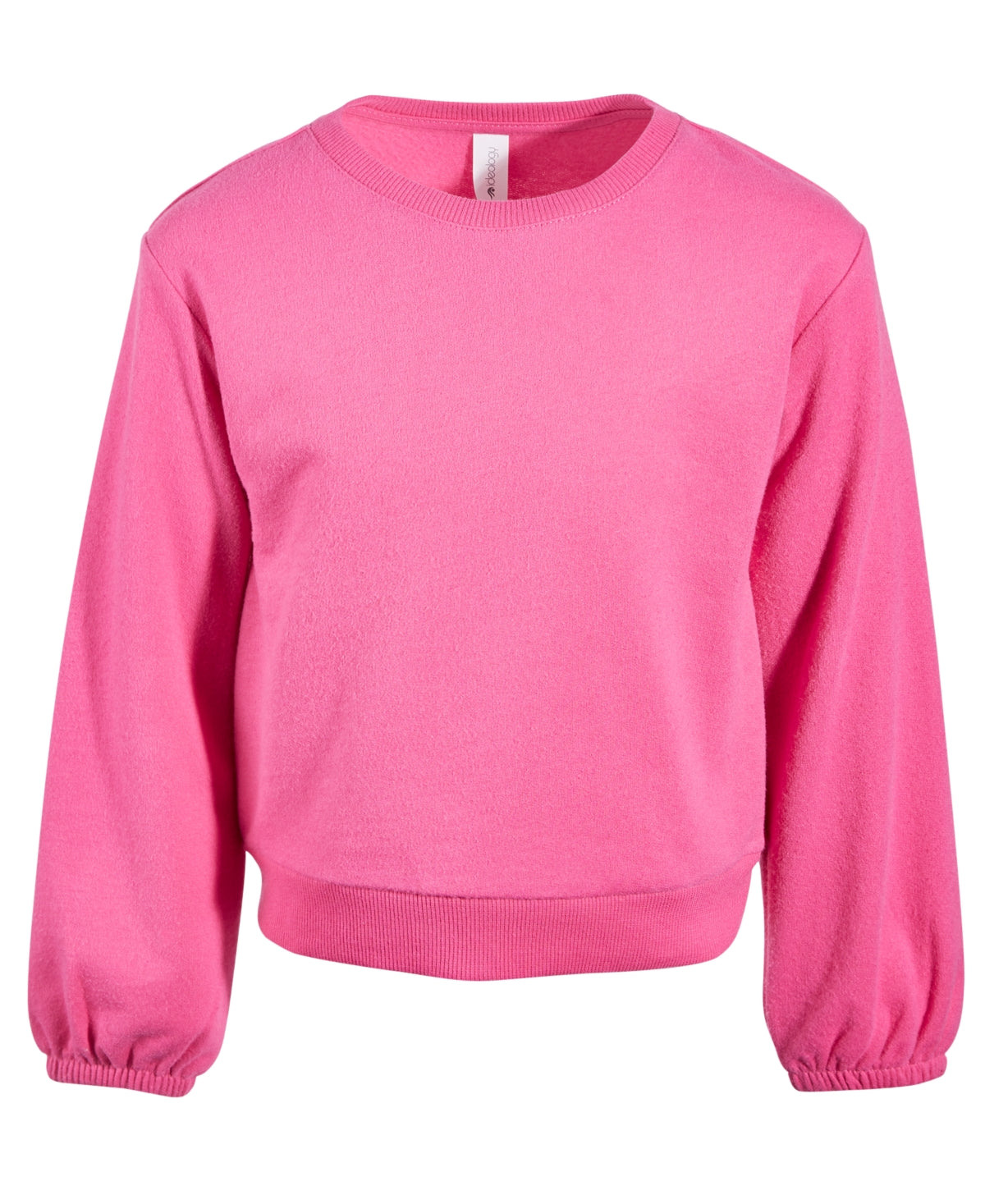 ID Ideology Little Girls Fleece Sweatshirt, Created for Macy's - Candy Pink