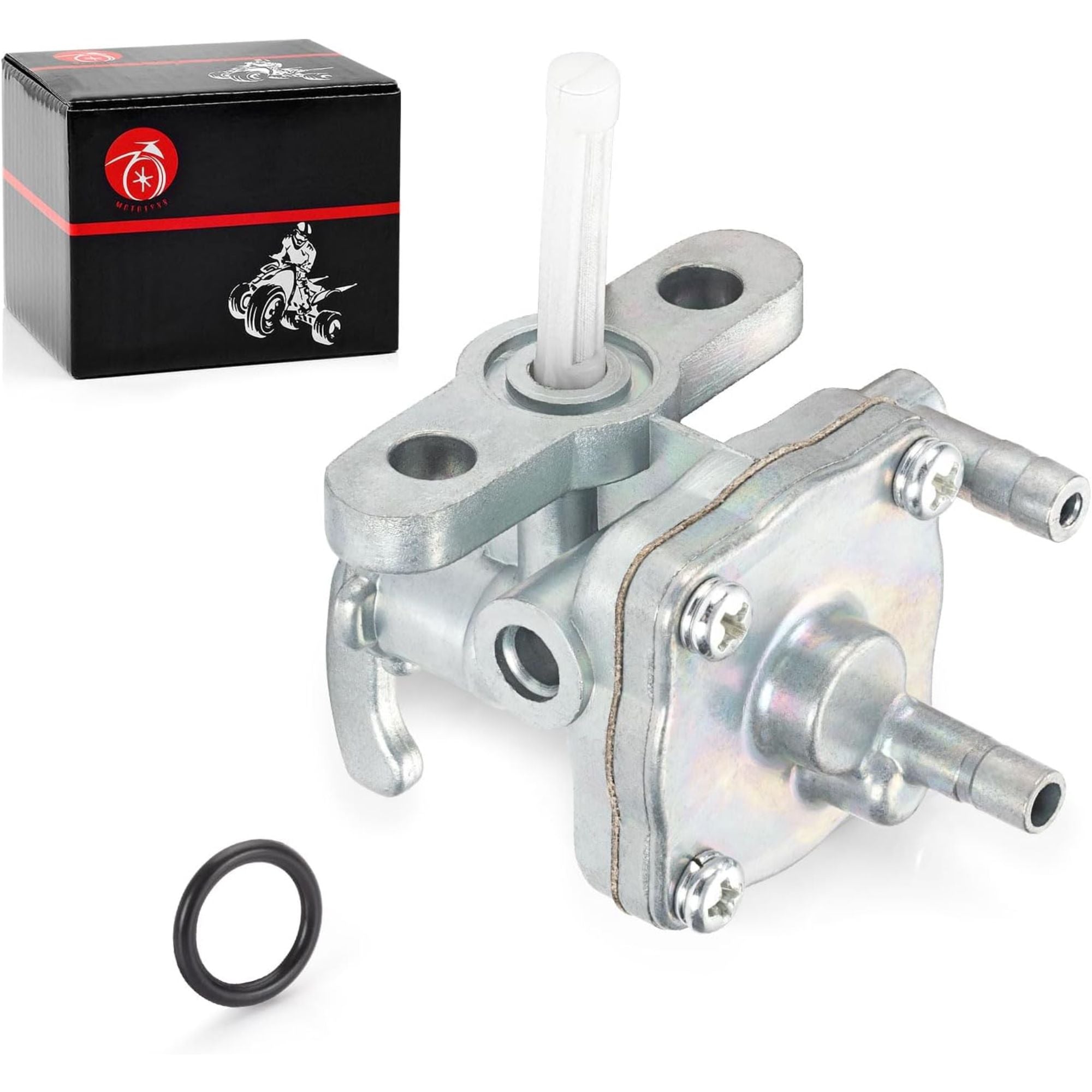 Fuel Valve Petcock for Suzuki ALT50 QuadRunner 50 LT50 (1983–1987) – Stainless Steel, Chrome
