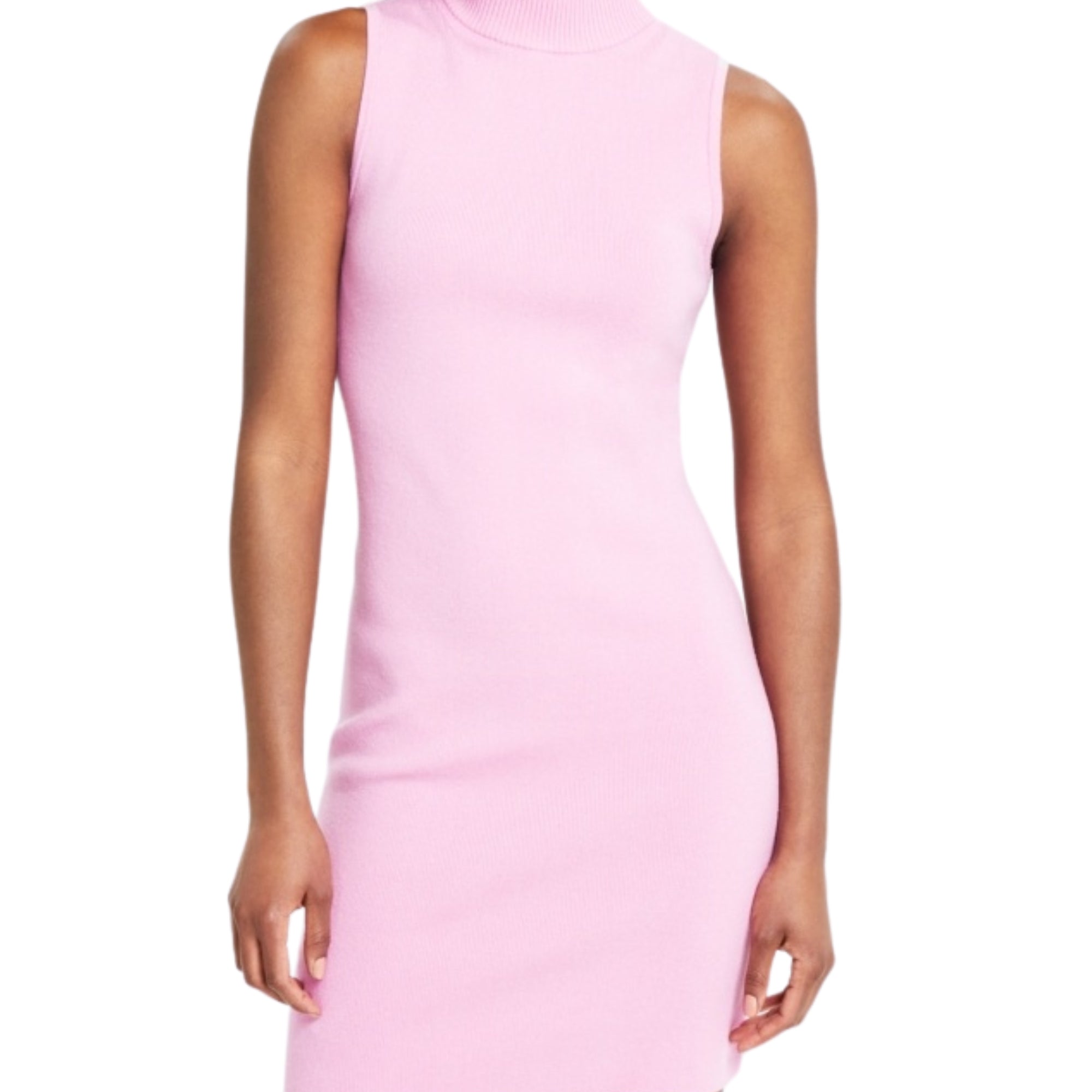 Bar III Women's High-Neck Sweater Dress – Lavender Suede, Size Large