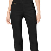 Jm Collection Deep Black Women's Regular and Short Length Curvy-Fit Pants Size - US 10