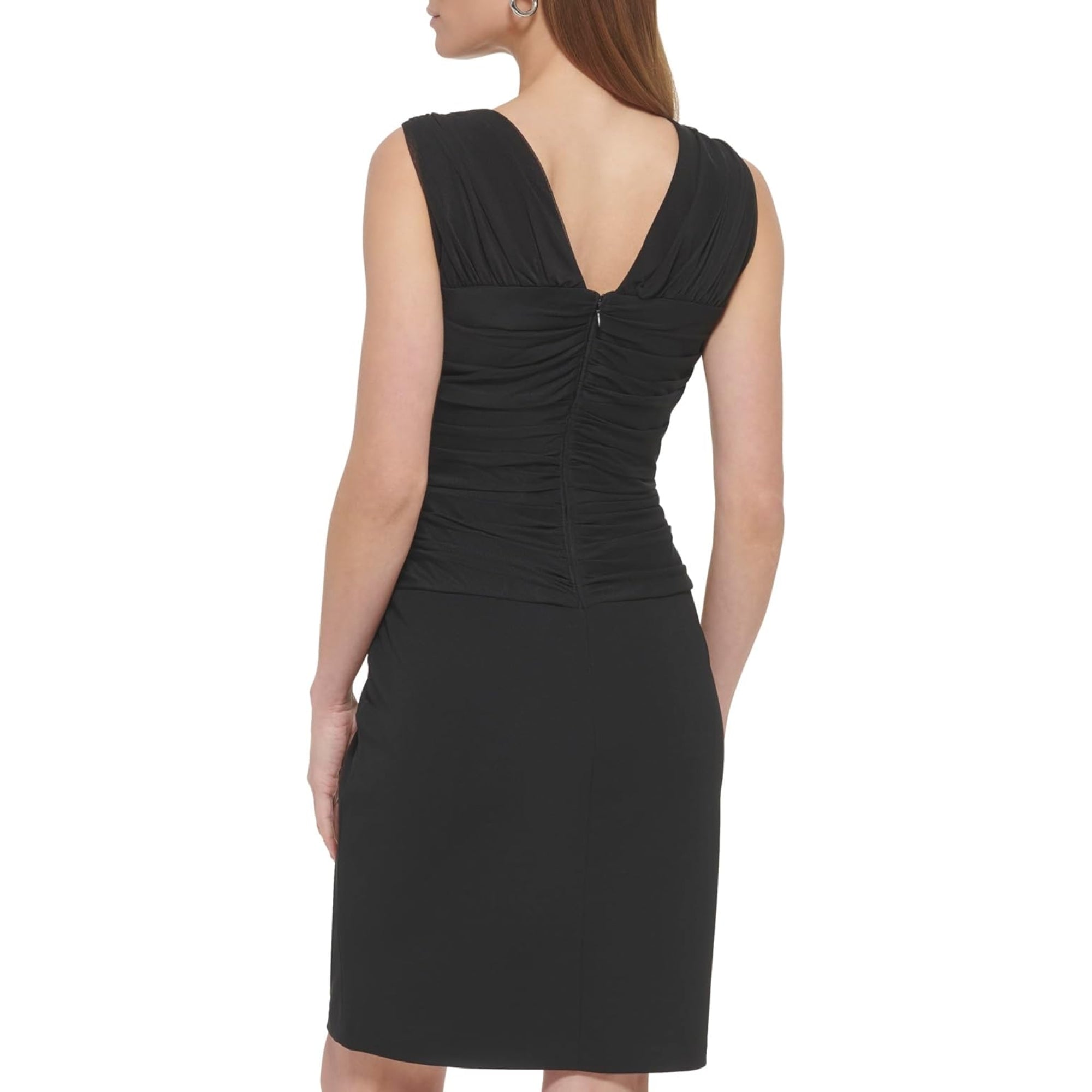 DKNY Women's Ruched Cutout Cocktail Party Sheath Dress - Size 10