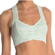 Free People Lulus Galloon Racerback Mint Green Lace Bralette, Size Small