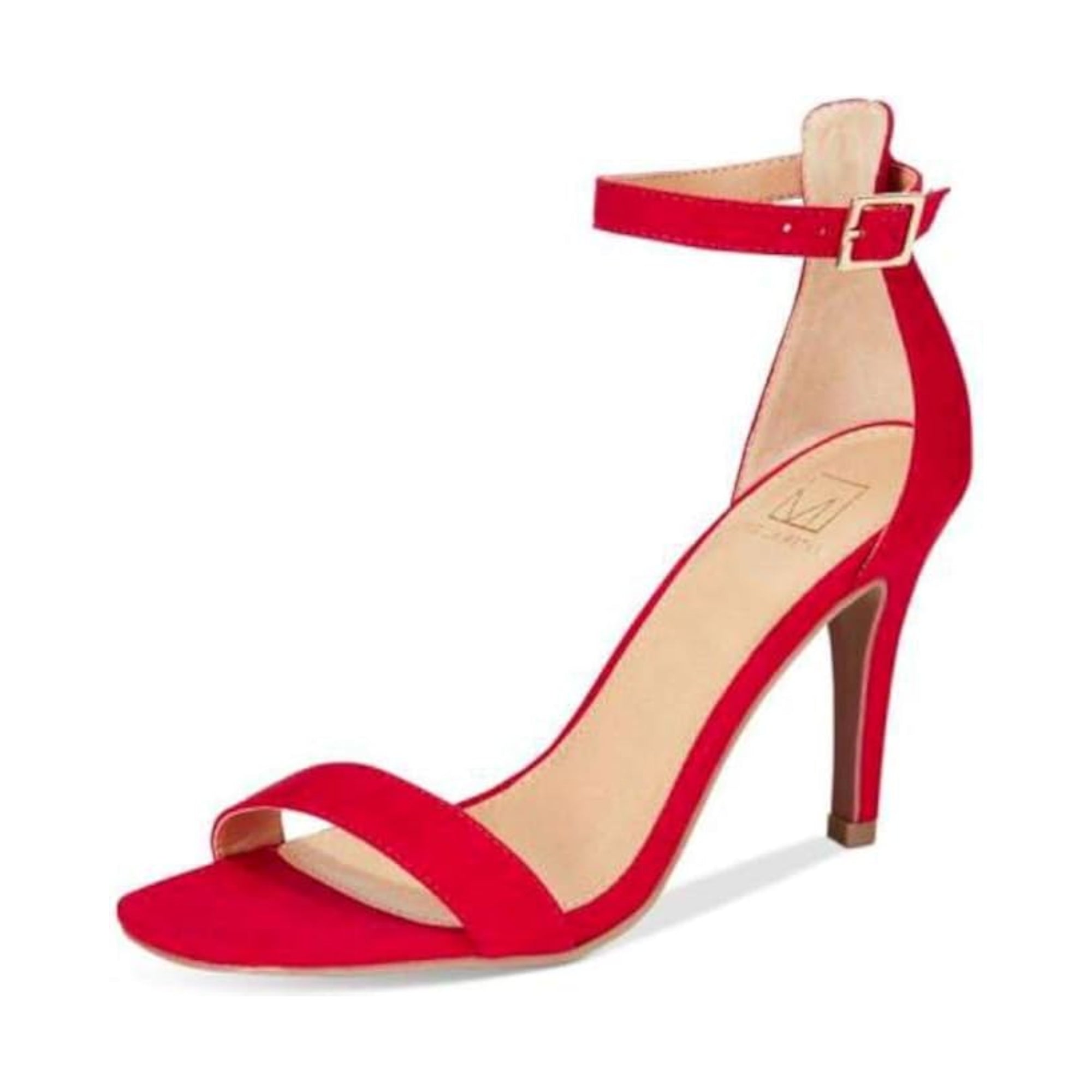 Material Girl Women's Blaire Padded Ankle Strap Square Dress Sandals, Size 9.5