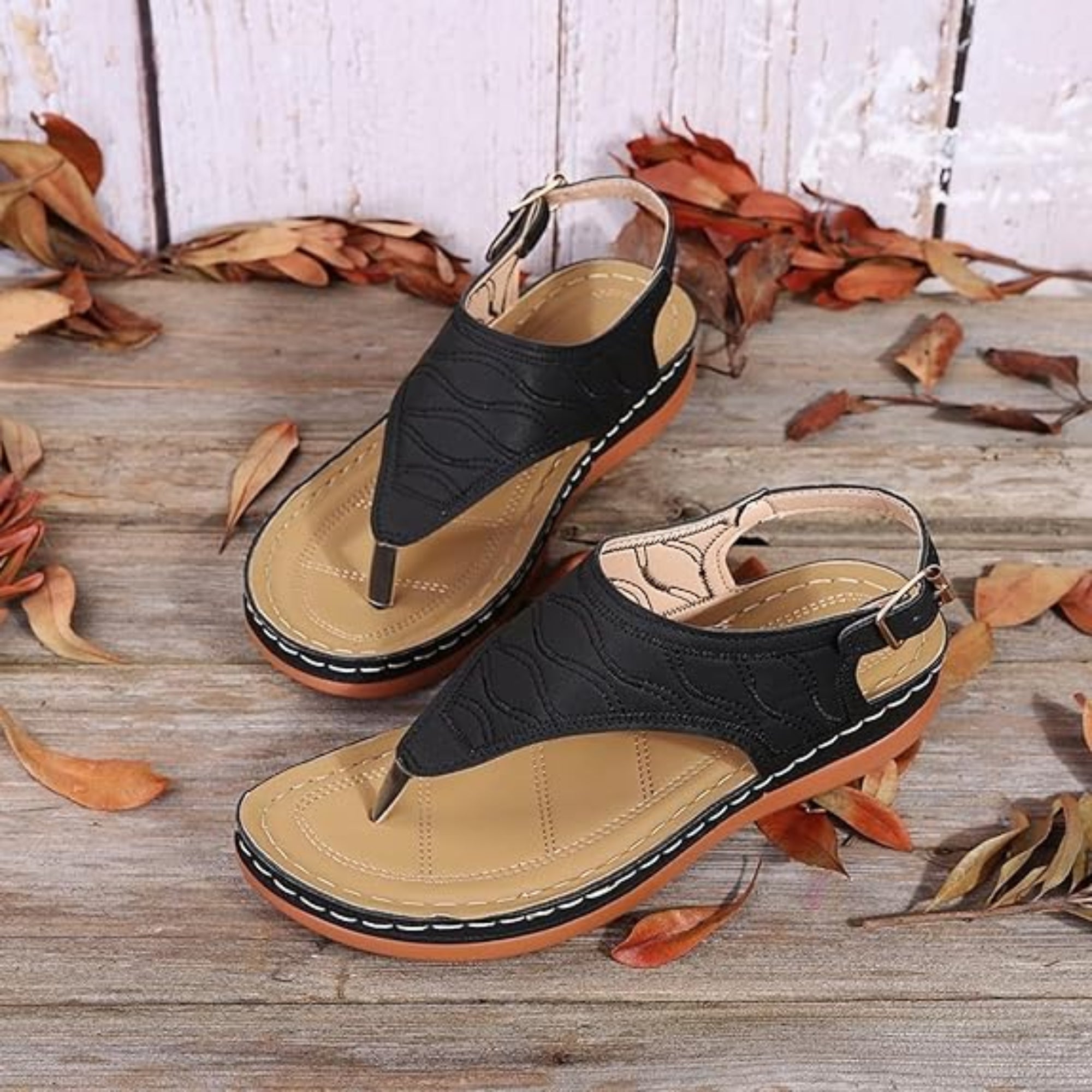 Women's Wedge Flip Flop Non-slip Beach Sandals Size 9