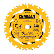 DEWALT 7-1/4 in. 24-Tooth Circular Saw Blade – Carbide Tipped (DWA271424B10)