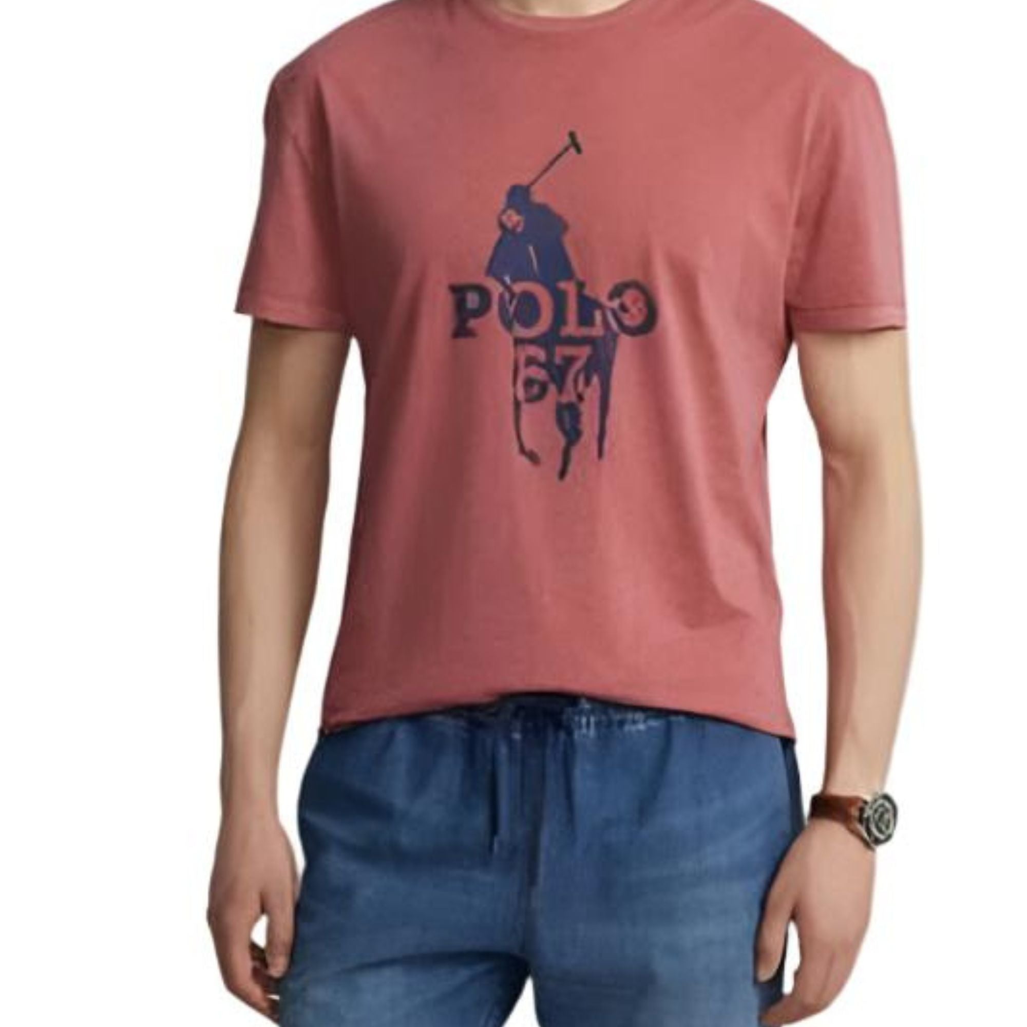 Polo Ralph Lauren Classic Fit Logo T-Shirt, Pink - Medium