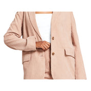 And Now This Women's Plus Size Corduroy Blazer – Almond (Beige), Size - XS