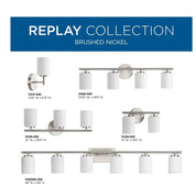 Progress Lighting Replay 4-Light Bath & Vanity Fixture – Brushed Nickel