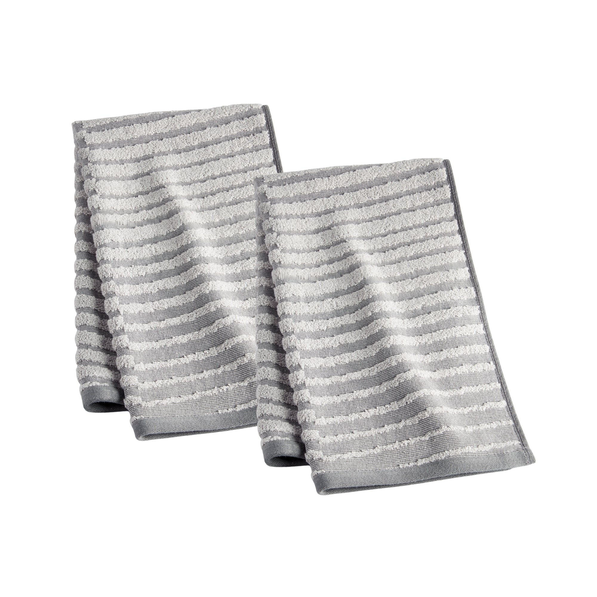 Hotel Collection Micro Cotton Channels Hand Towel – Vapor Combo - Pack of 2