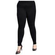 Bar III Women's Plus Size Side-Zip Ponte-Knit Leggings – Deep Black, Size - 1X