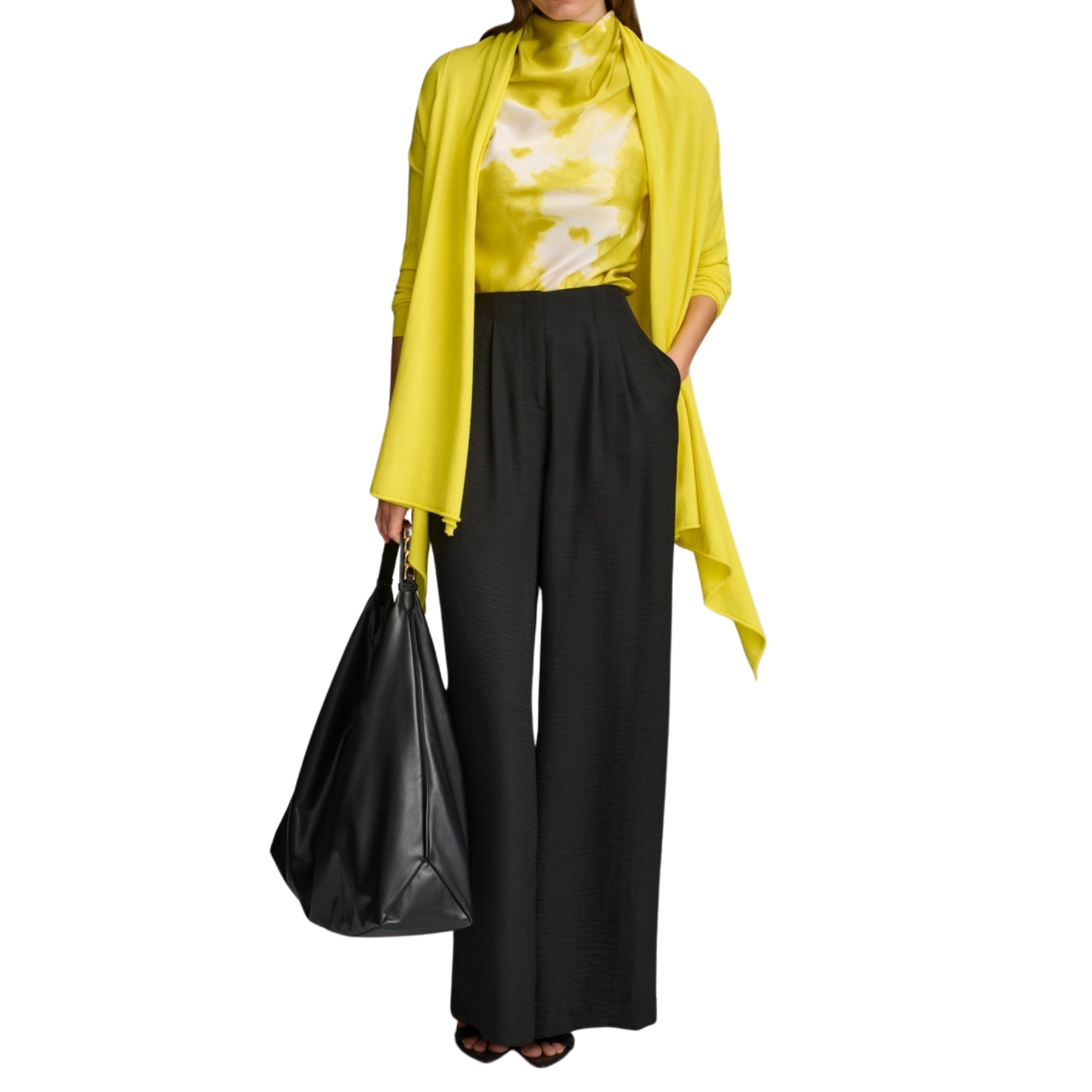 Donna Karan Women's Wide-Leg Pant – Black, Size 8
